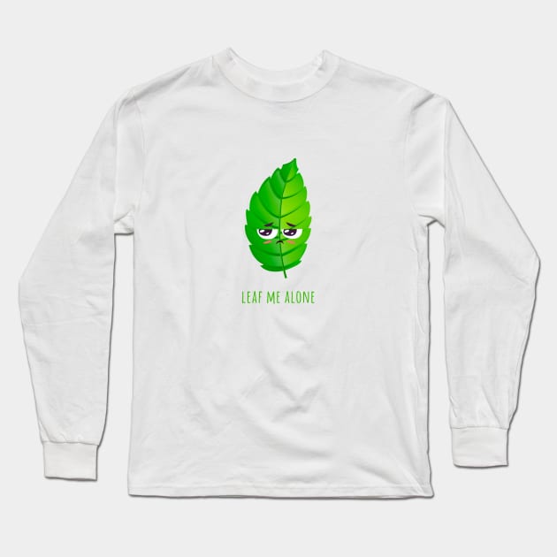 Leaf Me Alone Long Sleeve T-Shirt by Alessandro Aru